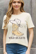 Load image into Gallery viewer, Simply Love Full Size WILD HEARTS Graphic Cotton Tee