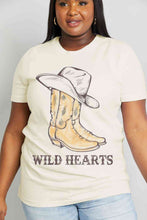 Load image into Gallery viewer, Simply Love Full Size WILD HEARTS Graphic Cotton Tee