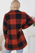 Load image into Gallery viewer, Plaid Button Down Coat with Pockets