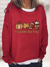 Load image into Gallery viewer, Full Size IT&#39;S GAME DAY Y&#39;ALL Graphic Sweatshirt