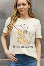 Load image into Gallery viewer, Simply Love Full Size WILD HEARTS Graphic Cotton Tee