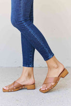 Load image into Gallery viewer, Weeboo Step Into Summer Criss Cross Wooden Clog Mule in Brown