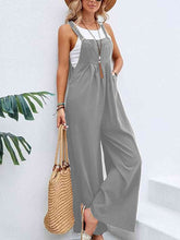 Load image into Gallery viewer, Full Size Wide Leg Overalls with Pockets