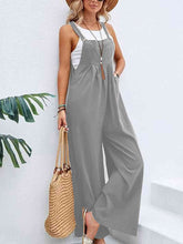 Load image into Gallery viewer, Full Size Wide Leg Overalls with Pockets
