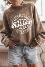 Load image into Gallery viewer, Round Neck Dropped Shoulder Graphic Sweatshirt