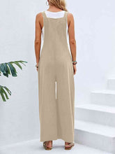 Load image into Gallery viewer, Full Size Wide Leg Overalls with Pockets
