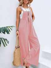 Load image into Gallery viewer, Full Size Wide Leg Overalls with Pockets