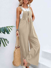 Load image into Gallery viewer, Full Size Wide Leg Overalls with Pockets