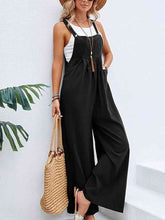 Load image into Gallery viewer, Full Size Wide Leg Overalls with Pockets