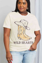 Load image into Gallery viewer, Simply Love Full Size WILD HEARTS Graphic Cotton Tee