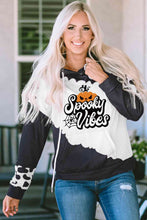 Load image into Gallery viewer, SPOOKY VIBES Graphic Hoodie with Pocket