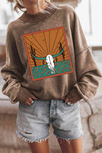 Load image into Gallery viewer, Round Neck Dropped Shoulder Graphic Sweatshirt